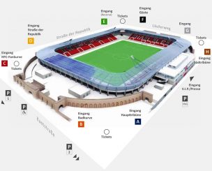Stadionplan Hallescher FC