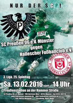 2015/2016 - 25. Spieltag - Preußen Münster - Hallescher FC
