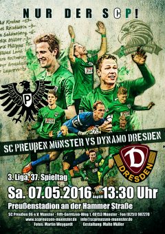 2015/2016 - 37. Spieltag - Preußen Münster - SG Dynamo Dresden
