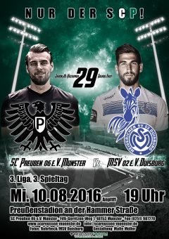 2016/2017 - 03. Spieltag - Preußen Münster - MSV Duisburg