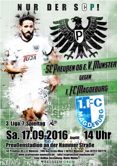2016/2017 - 07. Spieltag - Preußen Münster - 1. FC Magdeburg