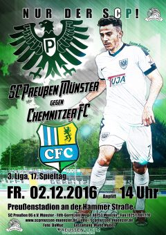 2016/2017 - 17. Spieltag - Preußen Münster - Chemnitzer FC