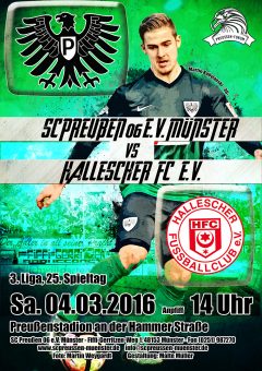 2016/2017 - 25. Spieltag - Preußen Münster - Hallescher FC