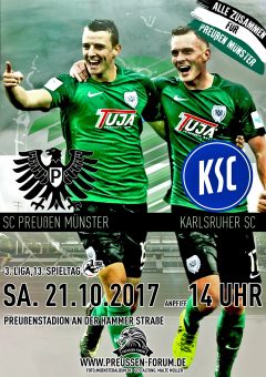 2017/2018 - 13. Spieltag - Preußen Münster - Karlsruher SC