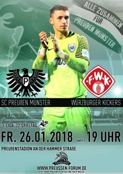 2017/2018 - 22. Spieltag - Preußen Münster - FC Würzburger Kickers