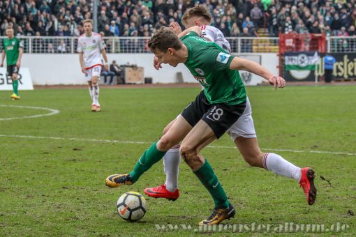 2017/2018 - Spielbericht - SC Preußen Münster - SpVgg Unterhaching - 2:0