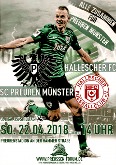 2017/2018 - 35. Spieltag - Preußen Münster - Hallescher FC