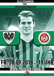 2018/2019 - 10. Spieltag - Heimspielplakat SC Preußen Münster - SV Wehen Wiesbaden