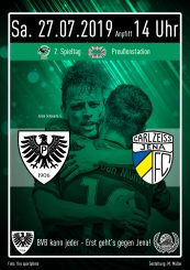2019/2020 - 2. Spieltag - Heimspielplakat - SC Preußen Münster - FC Carl Zeiss Jena