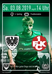 2019/2020 - 4. Spieltag - Heimspielplakat - SC Preußen Münster - 1. FC Kaiserslautern