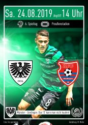 2019/2020 - 6. Spieltag - Heimspielplakat - SC Preußen Münster - KFC Uerdingen