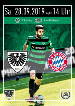 2019/2020 - 10. Spieltag - Heimspielplakat - SC Preußen Münster - FC Bayern München II