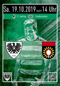2019/2020 - 12. Spieltag - Heimspielplakat - SC Preußen Münster - SG Sonnenhof Großaspach