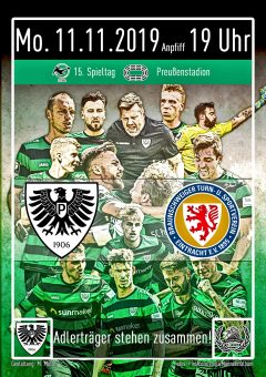 2019/2020 - 15. Spieltag - Heimspielplakat - SC Preußen Münster - Eintracht Braunschweig