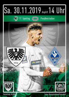 2019/2020 - 17. Spieltag - Heimspielplakat - SC Preußen Münster - SV Waldhof Mannheim