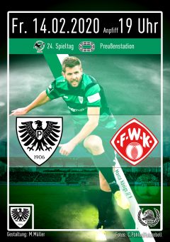 2019/2020 - 24. Spieltag - Heimspielplakat - SC Preußen Münster - Würzburger Kickers