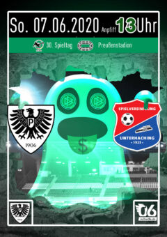 2019/2020 - 30. Spieltag - Heimspielplakat - SC Preußen Münster - SpVgg Unterhaching
