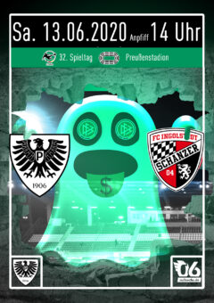 2019/2020 - 32. Spieltag - Heimspielplakat - SC Preußen Münster - FC Ingolstadt