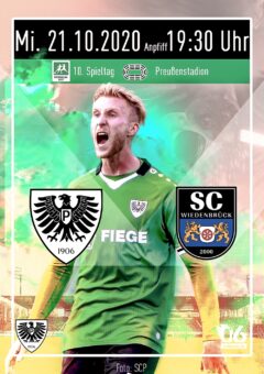 2020/2021 – 10. Spieltag – Heimspielplakat – SC Preußen Münster – SC Wiedenbrück