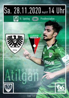 2020/2021 – 18. Spieltag – Heimspielplakat – SC Preußen Münster – FC Wegberg-Beeck