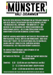 2020/2021 - Münster hält zusammen - Rucksack voll Hoffnung