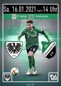 2020/2021 - 22. Spieltag – Heimspielplakat – SC Preußen Münster – SV Rödinghausen