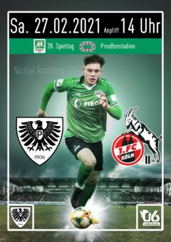 2020/2021 – 28. Spieltag – Heimspielplakat – SC Preußen Münster – 1. FC Köln II