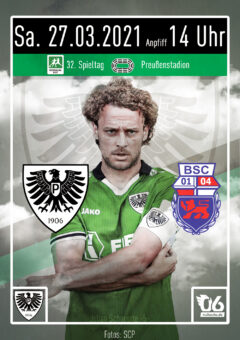 2020/2021 – 32. Spieltag – Heimspielplakat – SC Preußen Münster – Bonner SC