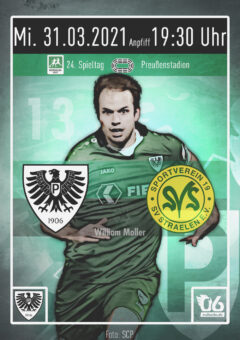 2020/2021 – 24. Spieltag – Heimspielplakat – SC Preußen Münster – SV Straelen