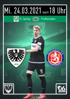 2020/2021 – 26. Spieltag – Heimspielplakat – SC Preußen Münster – Wuppertaler SV