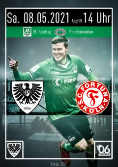 20202021 – 38. Spieltag – Heimspielplakat – SC Preußen Münster – Fortuna Köln