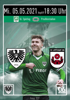 2020/2021 – 36. Spieltag – Heimspielplakat – SC Preußen Münster – SV Lippstadt