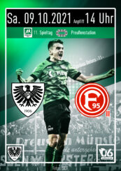 2021/2022 - 11 - Heimspielplakat - SC Preußen Münster - Fortuna Düsseldorf II