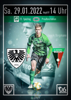 20212022 - 23 - Heimspielplakat - SC Preußen Münster - FC Wegberg-Beeck