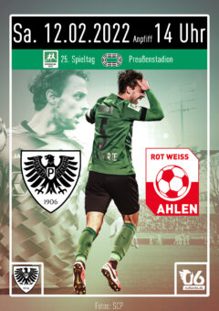 20212022 - 25 - Heimspielplakat - SC Preußen Münster - RW Ahlen