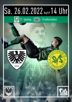 2021/2022 - 27 - Heimspielplakat - SC Preußen Münster - SV Straelen