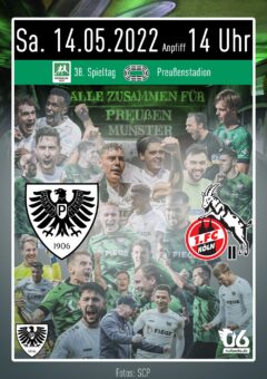 2021/2022 - 38 - Heimspielplakat - SC Preußen Münster - 1. FC Köln II