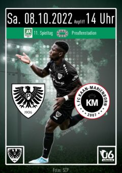 2022/2023 - 11 - Heimspielplakat - SC Preußen Münster - 1. FC Kaan-Marienborn