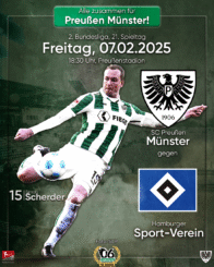 20242025 - 21 - Heimspielplakat - SC Preußen Münster - Hamburger SV