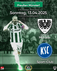 20242025 - 29 - Heimspielplakat - SC Preußen Münster - Karlsruher SC