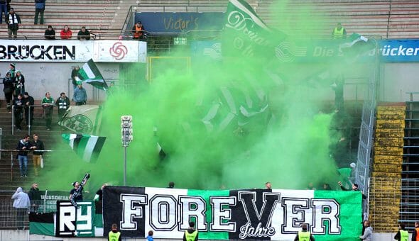 2013/2014 Deviants Choreo im Hinspiel in Saarbrücken 2:2