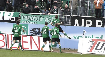 Jubel Preußen Münster gegen Elversberg