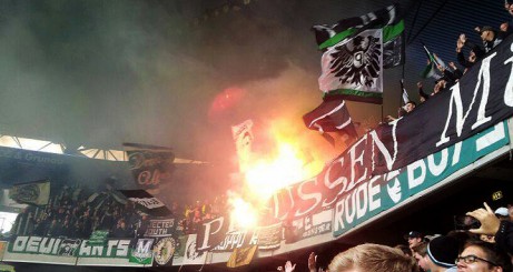 Preußen-Fanblock beim MSV Duisburg