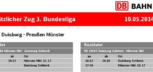 Entlastungszug Duisburg Münster