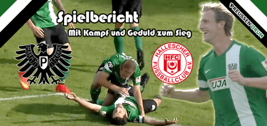 12. Spieltag - Spielbericht - SC Preußen Münster - Hallescher FC - 2:0