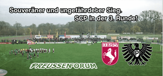 Westfalenpokal - Spielbericht - Hammer SpVg - Preußen Münster 0:3