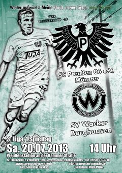 Heimspielplakat - 2013/2014 - 1. Spieltag - Wacker Burghausen