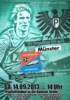 Heimspielplakat - 2013/2014 - 09. Spieltag - SpVgg Unterhaching