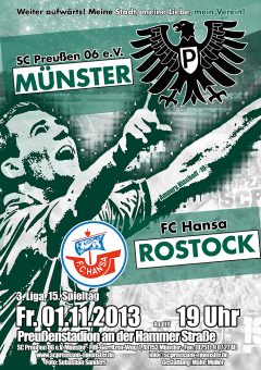 Heimspielplakat - 2013/2014 - 15. Spieltag - FC Hansa Rostock