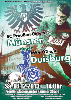 Heimspielplakat - 2013/2014 - 19. Spieltag - MSV Duisburg